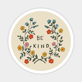 Be kind floral art Magnet